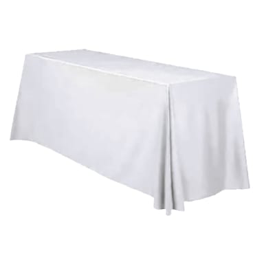 Snap Drape TCWYN15286-WHT Table Throw Cover for 8 Foot Table