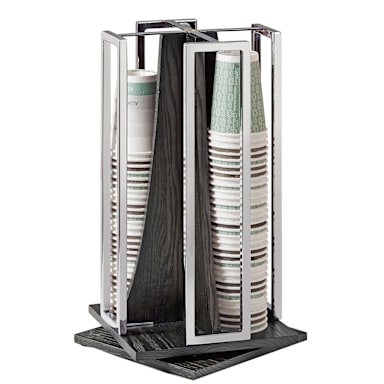 Cal-Mil 3803-87 Cinderwood 4-Compartment Cup / Lid Organizer