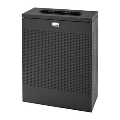 Rubbermaid FGSR18EPLTBK Silhouette Black 22.5 Gallon Trash Container