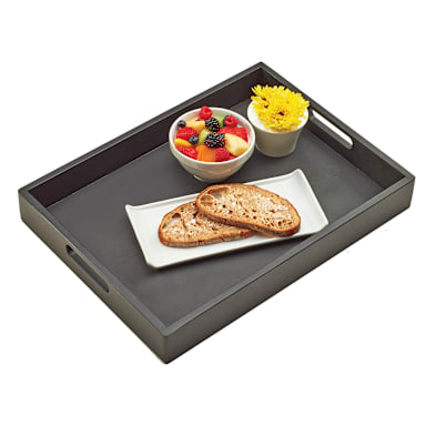Cal-Mil 3559-1-96 Midnight Bamboo 19 x 14" Room Service Tray
