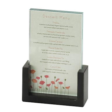 Cal-Mil 1510-46-96 Midnight Acrylic 4 x 6" Card Holder