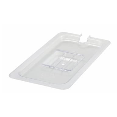 Darling Foodservice Clear 1/3 Size Slotted Food Pan Cover