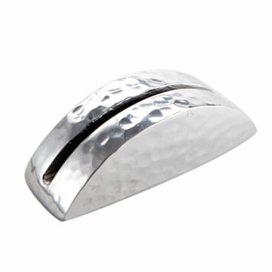 American Metalcraft HCHBC1 Hammered 2.13" Half Moon Card Holder
