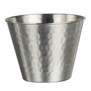 Steelite 7600CV018 Creations 4" S/S Hammered Fry Cup