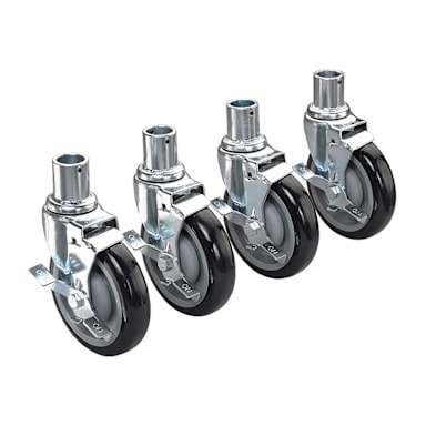Krowne Metal Corp. 28-151S 5" Locking Shelving Caster - 4 / ST