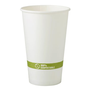 World Centric CU-PA-16 16 Ounce Paper Hot Cup - 1000 / CS