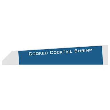 Sani-Safe Products GE26X5CCS Cooked Cocktail Shrimp Printed Divider