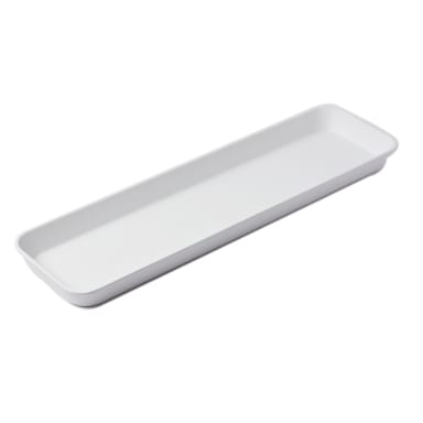 American Metalcraft MTW8 White 29.75 x 8.5" Melamine Market Tray