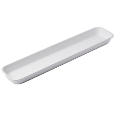 American Metalcraft MTW6 White 29.75 x 6.12" Melamine Market Tray