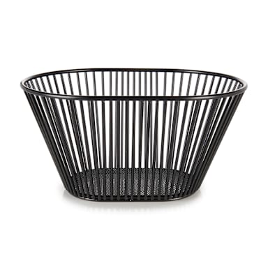 Darling Foodservice Black Metal 12.75 x 9.5" Flare Basket