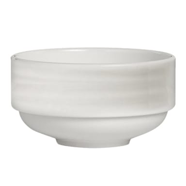 Folio 4412RF014 Ruche White 10 Ounce Stacking Soup Cup