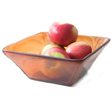 D.W. Haber KMK2802TOR Tortoise 10.5 x 4.25" Fusion Square Bowl