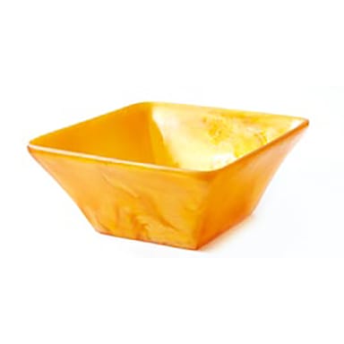 D.W. Haber KMK2803TGP Tangerine 8 x 3.5 Fusion Square Bowl - 2 / CS