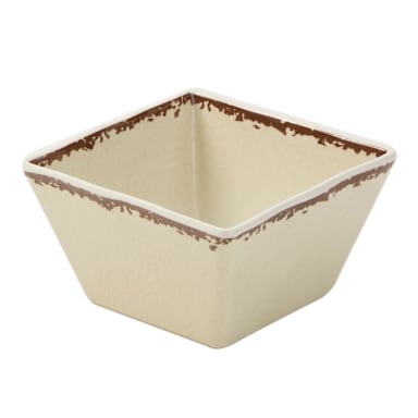 American Metalcraft AWMSQ53 Antique White 23 Ounce Square Serving Bowl