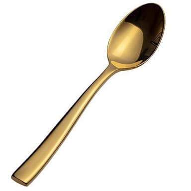 Bon Chef S3000G Manhattan 6.5" Gold Teaspoon - Dozen