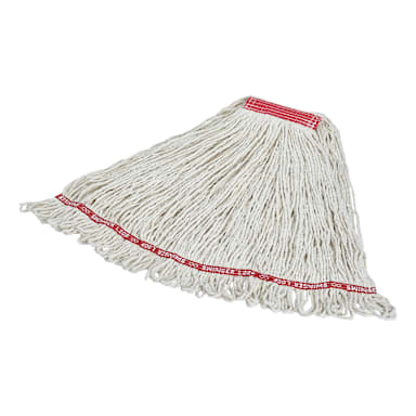 Rubbermaid FGC11306WH00 Swinger Loop White Wet Mop with Headband