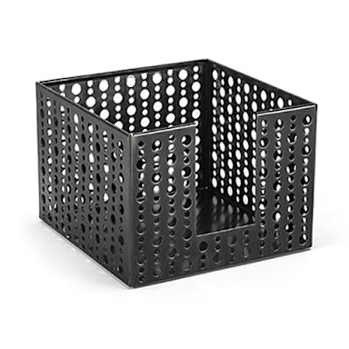 FOH BHO039BKS21 Dots 5.5" Black Napkin Holder - 4 / CS