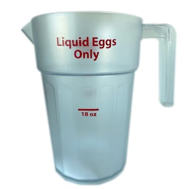 Cambro PC34CW-135-190124D 34 Oz Beverage Pitcher w/ 18 Oz Graduation