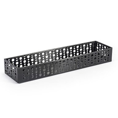 FOH BHO043BKS22 Dots 11" Black Stainless Steel Holder - 6 / CS