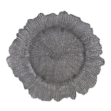 10 Strawberry Street SPS340 Silver 13-3/4 In. Charger Plate