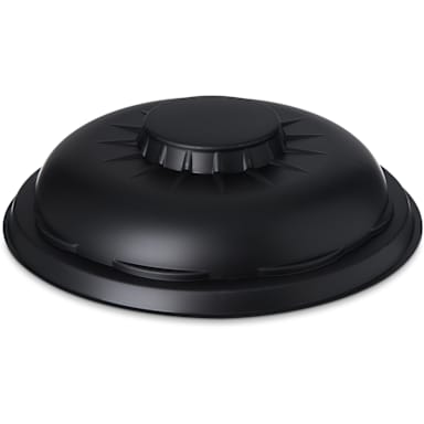 Dinex DXHHDM703 Black Disposable Dome Lid for 8 In. Plate