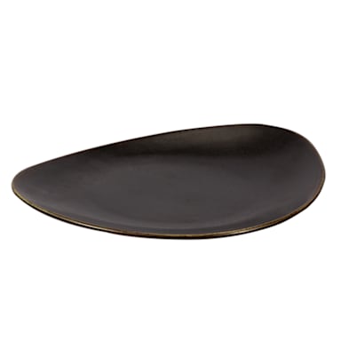Bon Chef 2200025P Tavola Eros Black 11-1/2" Dinner Plate