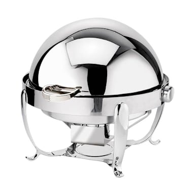 Eastern Tabletop 3118 Park Avenue 8 Quart Round Chafer with Roll Top