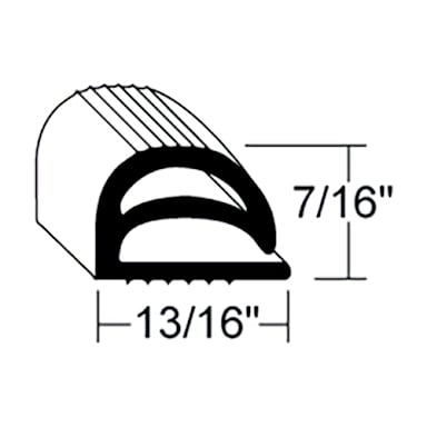 Case Parts P333-100 Reach-In Door Gasket Sold By The Foot