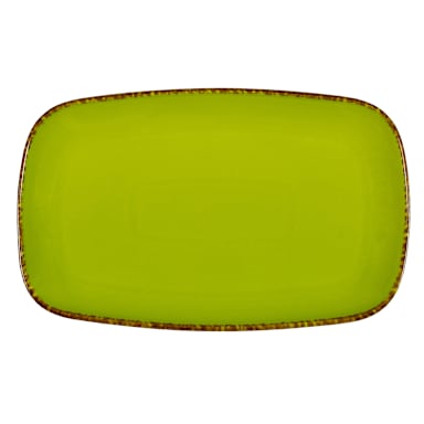 Vertex China WLG-R21 Woodland Green 12-1/4 x 7-1/2 Platter