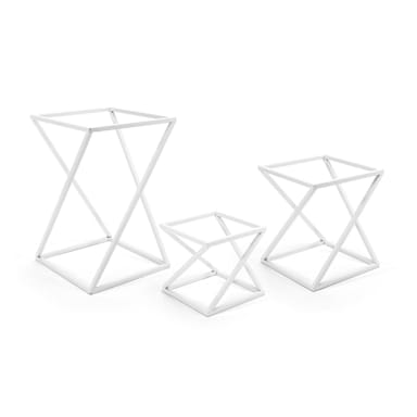 FOH BRI005WHI28 Twist Display Riser - 3 / ST