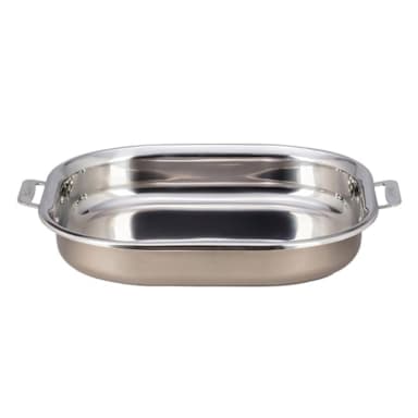 Bon Chef 60023CLDTAUPE Hotstone Oblong 5 Qt. Cucina Pan with 2 Handles