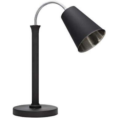 Bon Chef 9669-NERO Single 23" High Heat Lamp with Chrome Shade