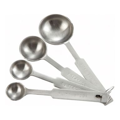 Winco MSPD-4X 4-Pc. S/S Deluxe Measuring Spoon Set