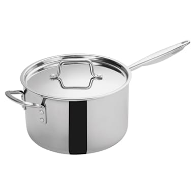 Winco TGAP-7 Tri-Ply 7 Quart Sauce Pan with Cover