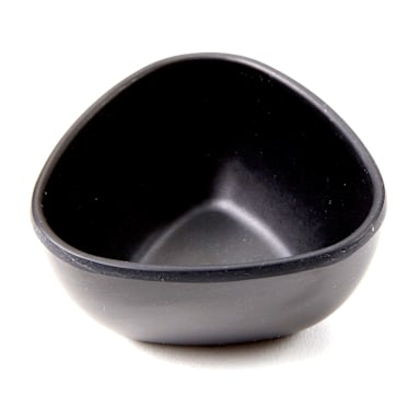 American Metalcraft TSCB2 Black Bamboo 2 Ounce Triangle Ramekin