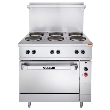 Vulcan EV36S-6FP-240 Electric 36" Restaurant Range