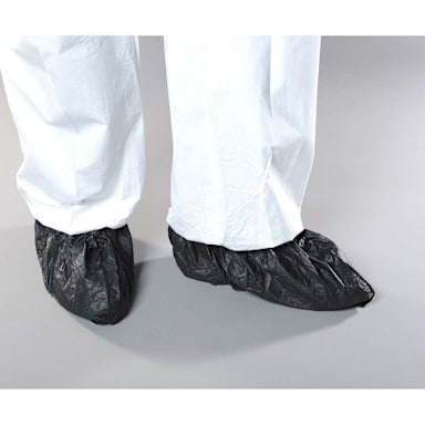 Alpha Protech SH-C1182-B Black Serged Seams Shoe Cover