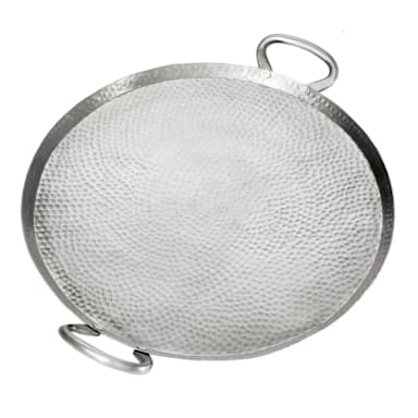 American Metalcraft G17 Hammered S/S 18" Round Griddle with Handle