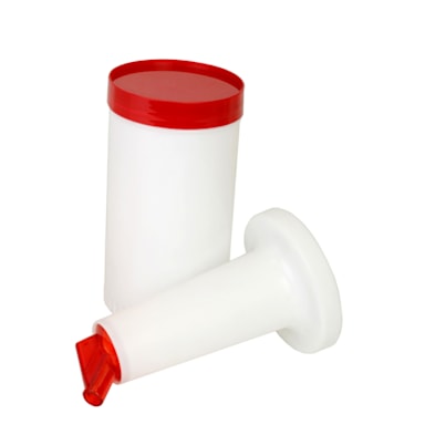 Thunder Group PLSNP01R Red 1 Quart Store And Pour Bar Container