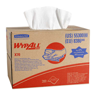 Kimberly Clark 55300 12.5" x 16.8" Heavy Duty Wiper Cloths