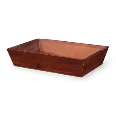 G.E.T. WB-1814WD-W Urban Renewal 18.25 x 12 x 4" Wood Display Tray