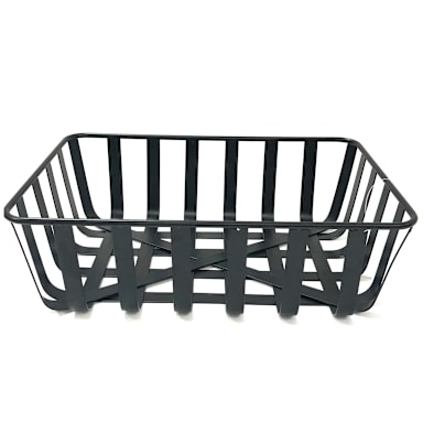 G.E.T. WB-561-BK Black Napa 11.75 x 8 x 3.75" Rectangular Basket