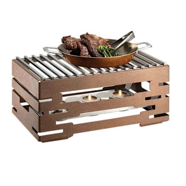 Rosseto SK052 6-Pc. Multi-Chef™ 21 x 13 x 10" Bronze Warmer Kit