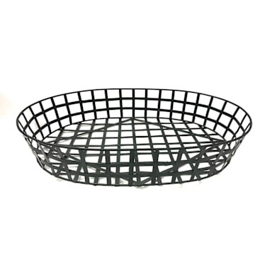 G.E.T. WB-563-BK Black Napa 24 x 18 x 4.37" Oval Basket