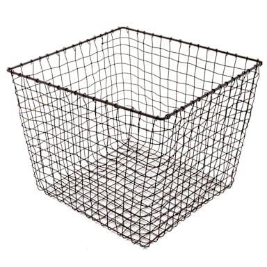 G.E.T. WB-304-MG Breeze Gray Powder Coated Wire 14" Square Basket