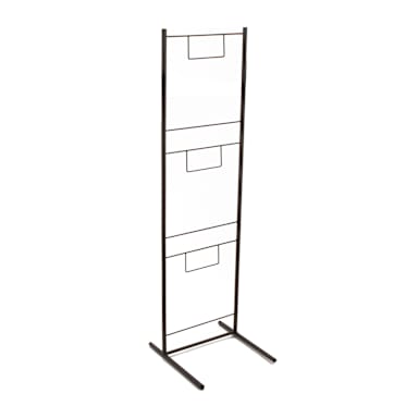 G.E.T. WB-310-MG Breeze Powder Coated 13" x 14" x 45" Floor Display