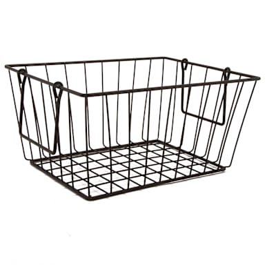 G.E.T. WB-315-MG Breeze Gray Powder Coated 8.5 X 11.5 X 8 Wire Basket
