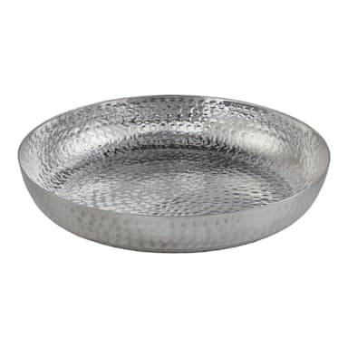 American Metalcraft ASEAS14 Silver Hammered 14 x 2.5" Tray