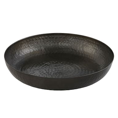 American Metalcraft ASEAB12 Black Hammered 12 x 2" Seafood Tray
