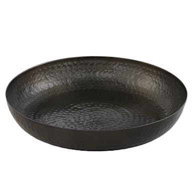 American Metalcraft ASEAB14 Black Hammered 14 x 2.5" Seafood Tray
